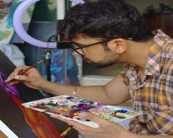 Aashish is also a good painter alongside being an awesome actor.
